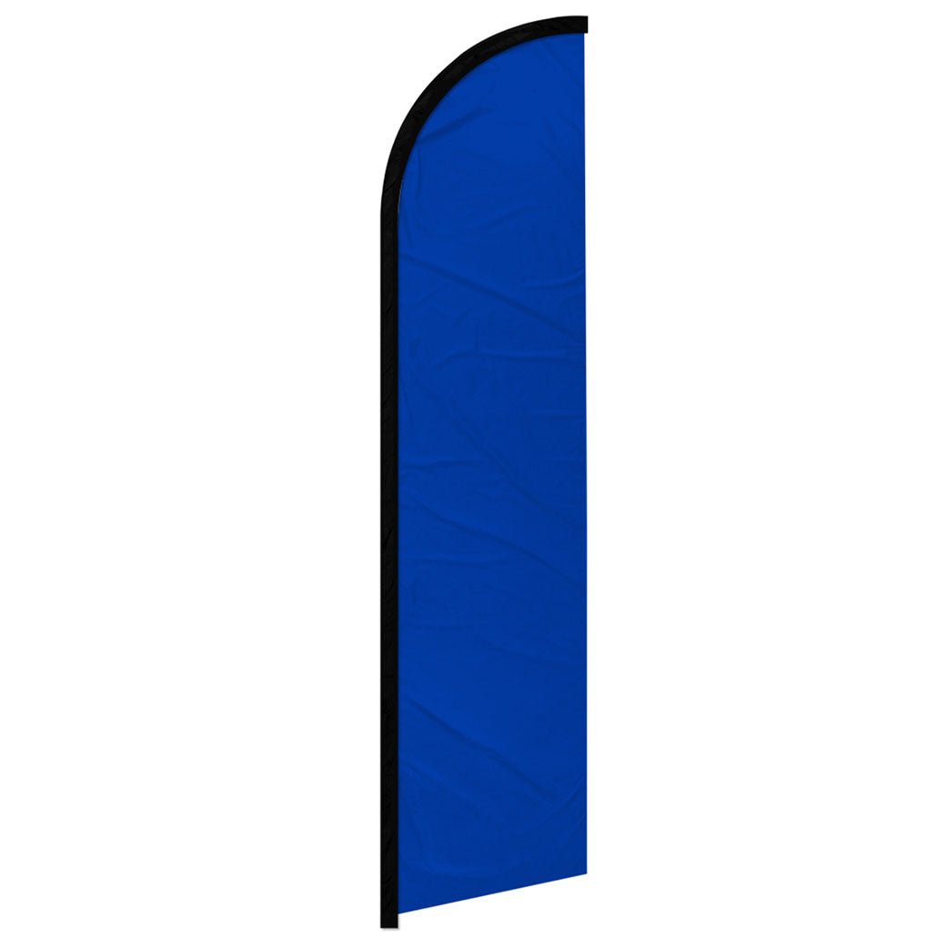 Blue Solid Color Windless Banner Flag - Flags Importer