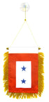 Blue Star Service (2 Star) Mini Banner - Flags Importer