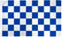 Blue & White Checkered Flag 2x3ft Poly - Flags Importer