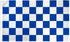 Blue & White Checkered Flag 3x5ft Poly - Flags Importer