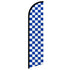 Blue & White Checkered Windless Banner Flag - Flags Importer