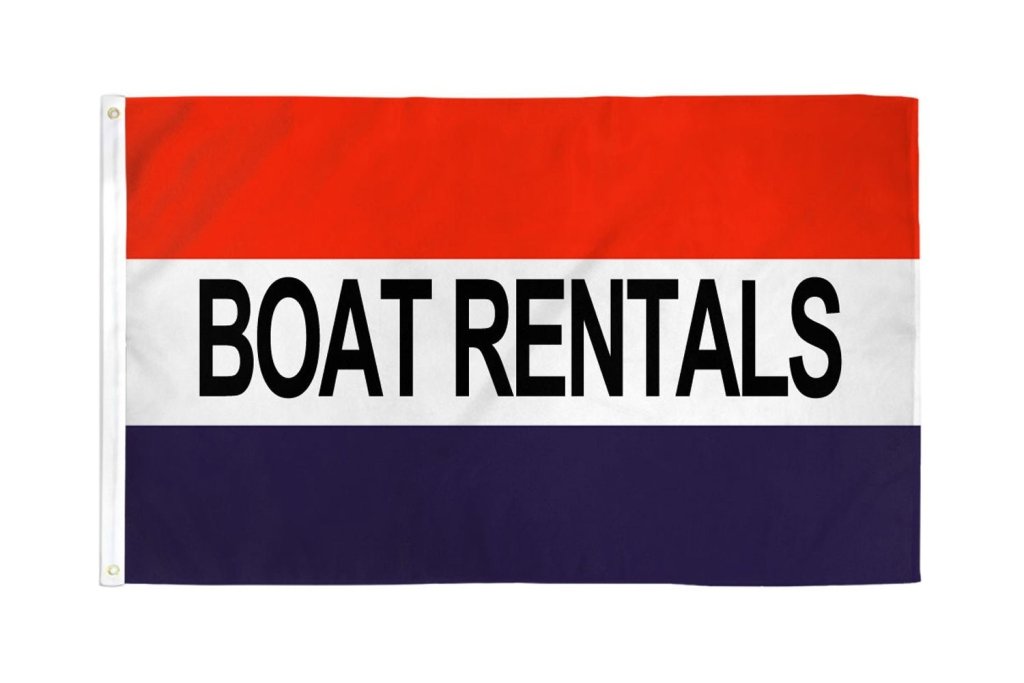 Boat Rentals Flag 3x5ft Poly - Flags Importer