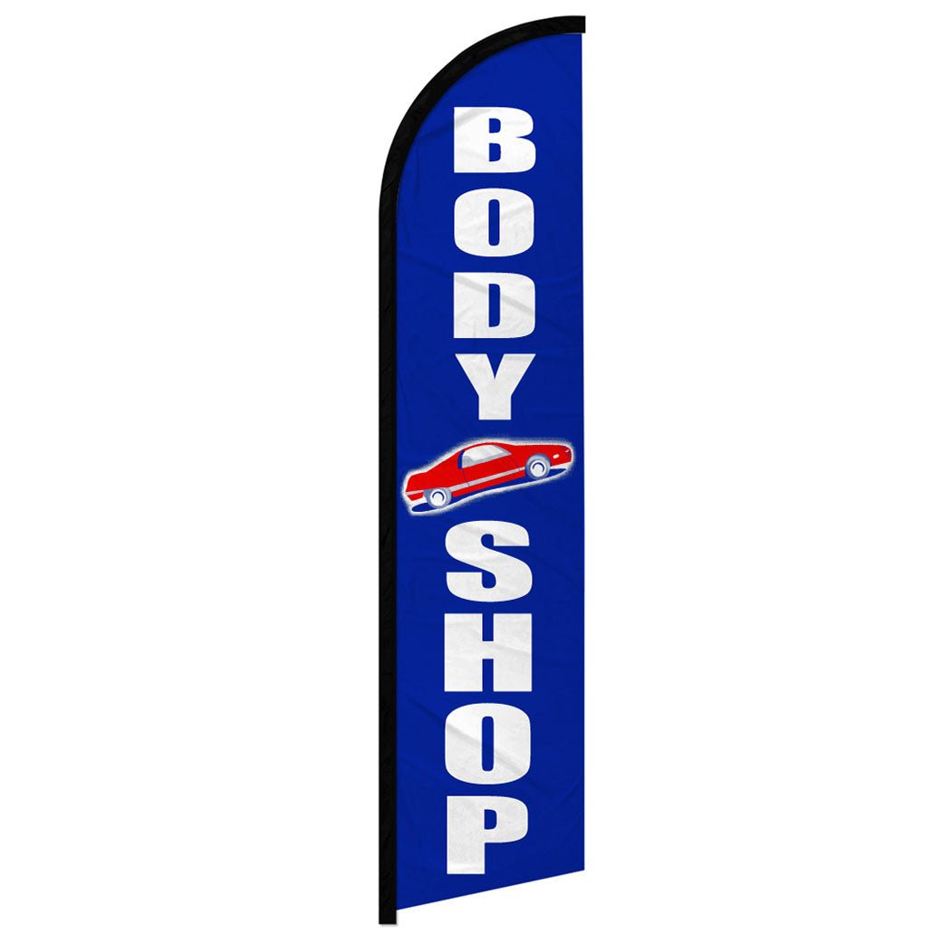 Body Shop Windless Banner Flag - Flags Importer