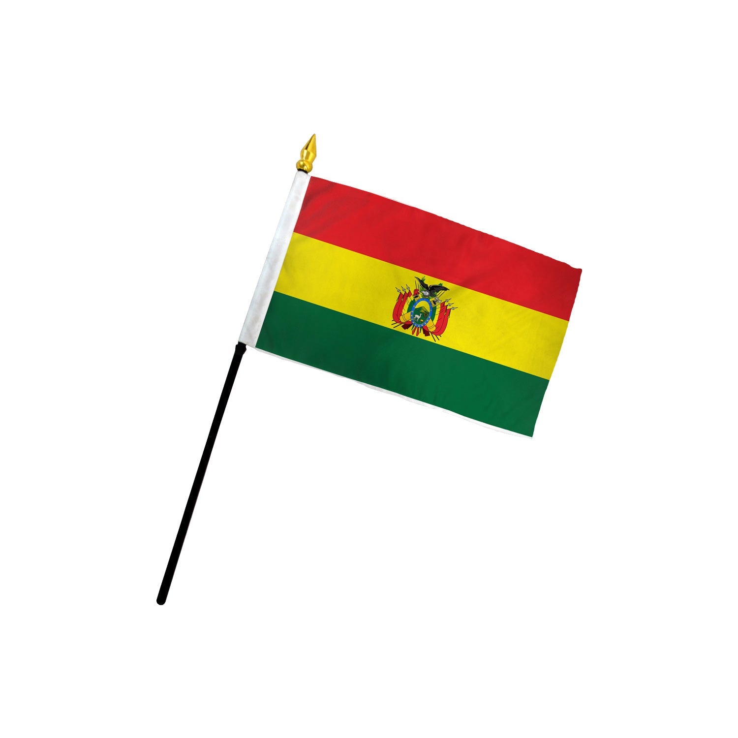 Bolivia 4x6in Stick Flag - Flags Importer