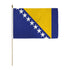 Bosnia & Herzegovina 12x18in Stick Flag - Flags Importer