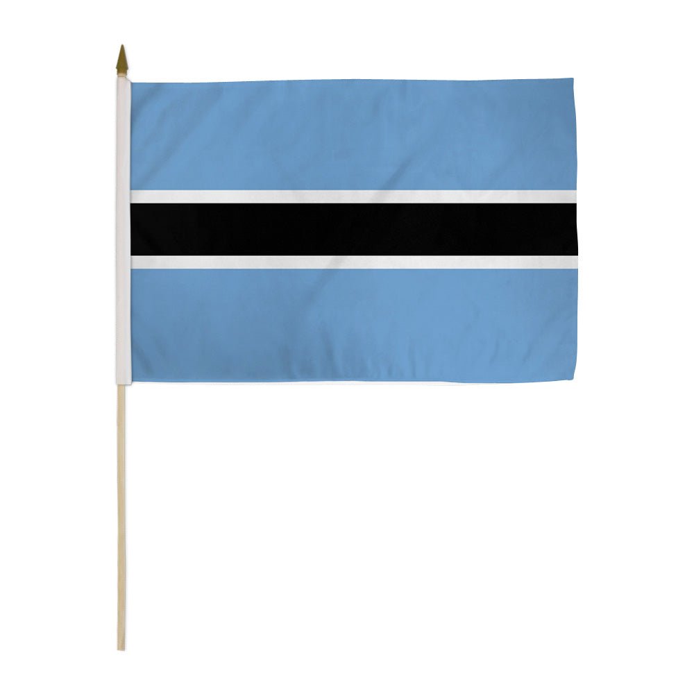 Botswana 12x18in Stick Flag - Flags Importer