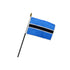 Botswana 4x6in Stick Flag - Flags Importer