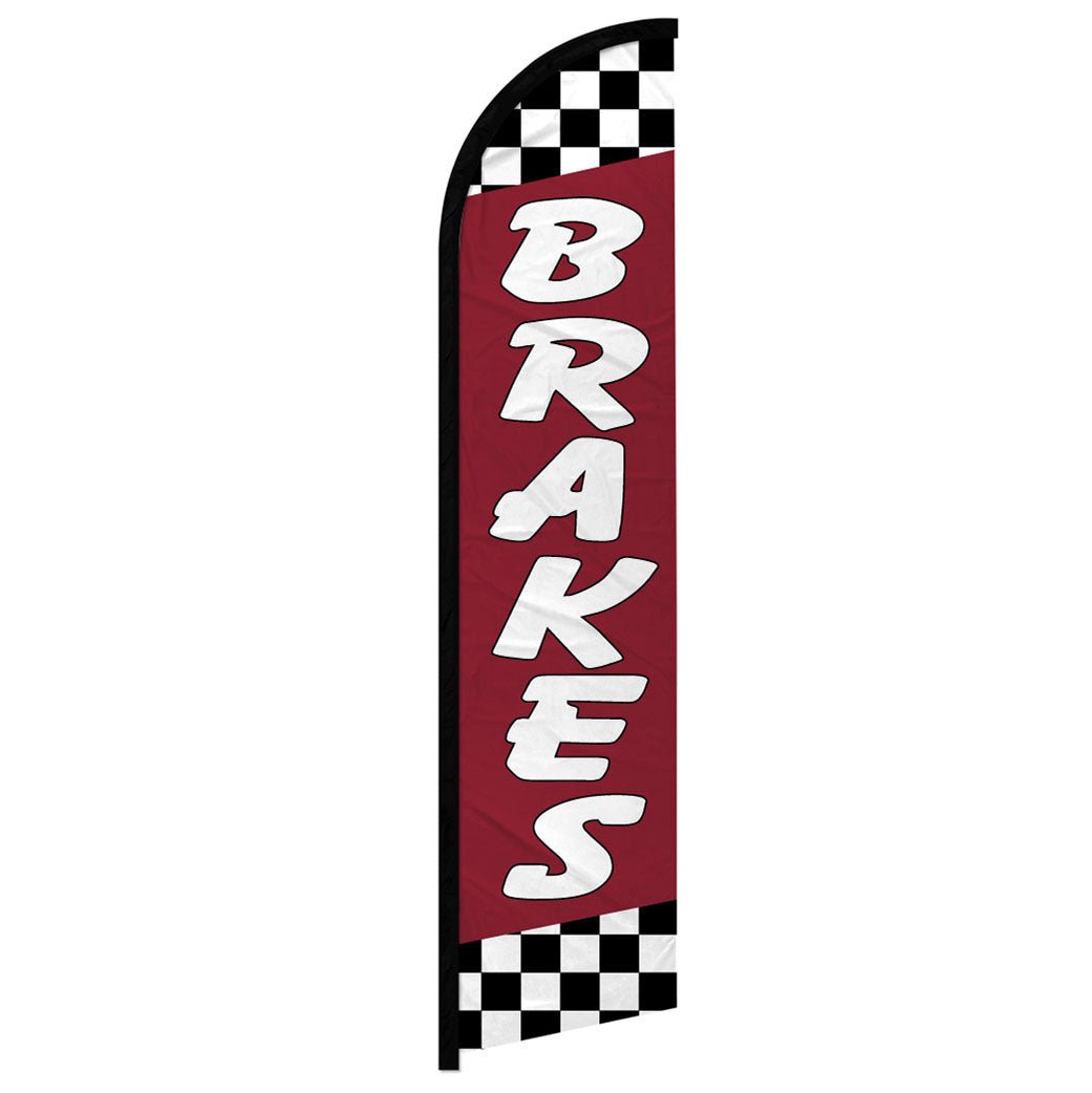 Brakes (Red) Windless Banner Flag - Flags Importer