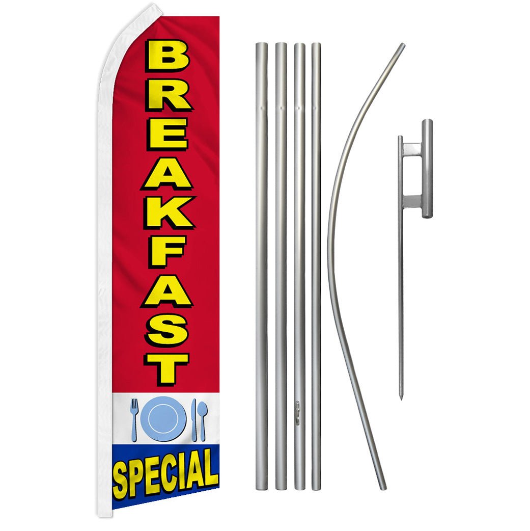 Breakfast Special Super Flag & Pole Kit - Flags Importer