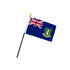 British Virgin Islands 4x6in Stick Flag - Flags Importer