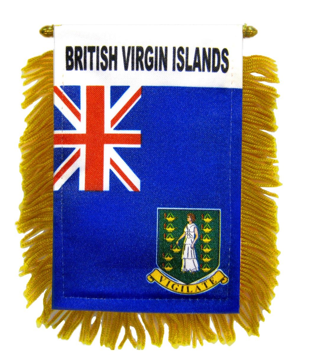 British Virgin Islands Mini Banner - Flags Importer