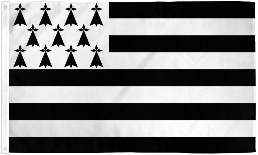 Brittany Flag 3x5ft Poly - Flags Importer