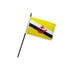 Brunei 4x6in Stick Flag - Flags Importer