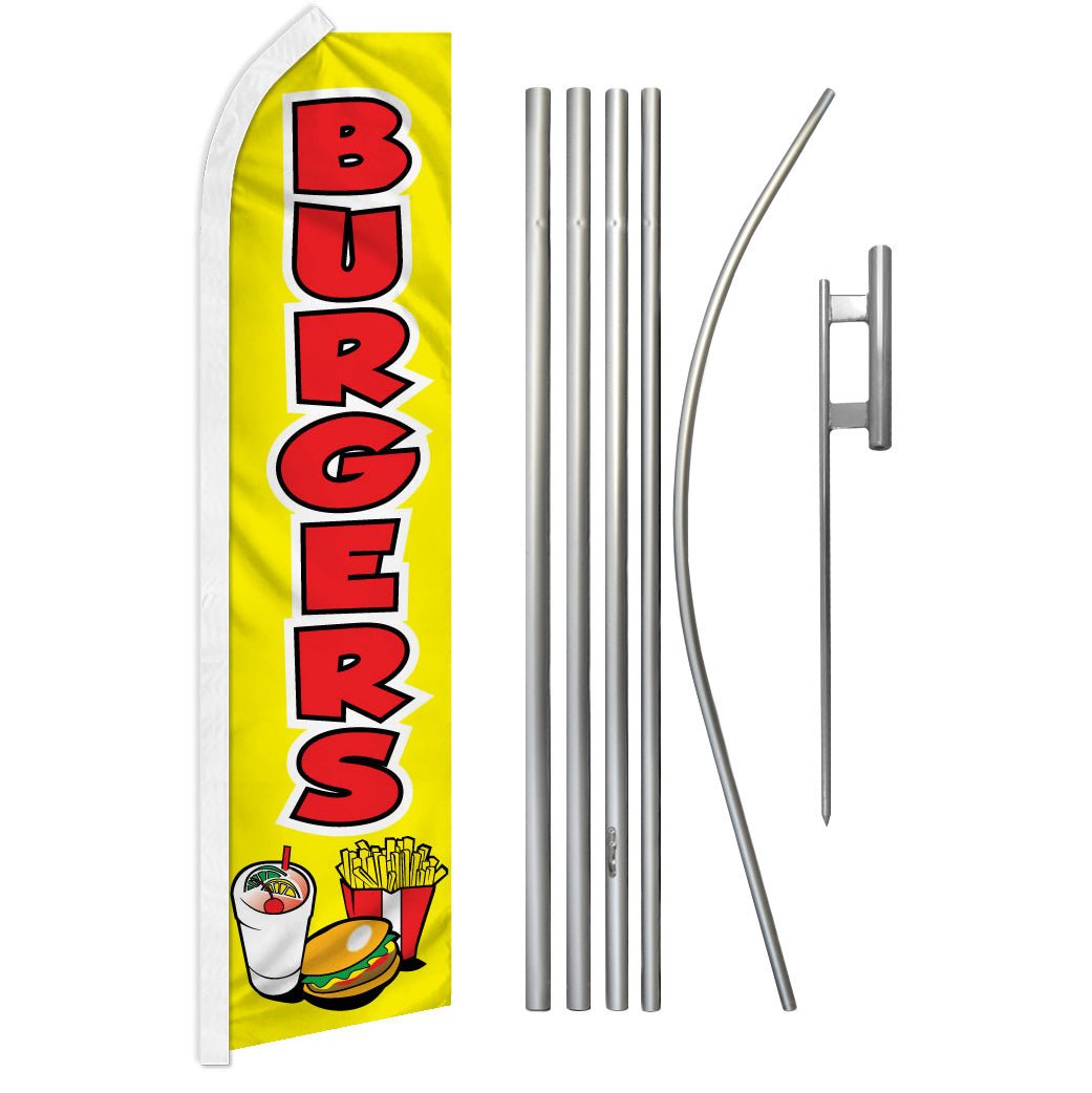 Burgers Super Flag & Pole Kit - Flags Importer