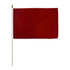 Burgundy Solid Color 12x18in Stick Flag - Flags Importer