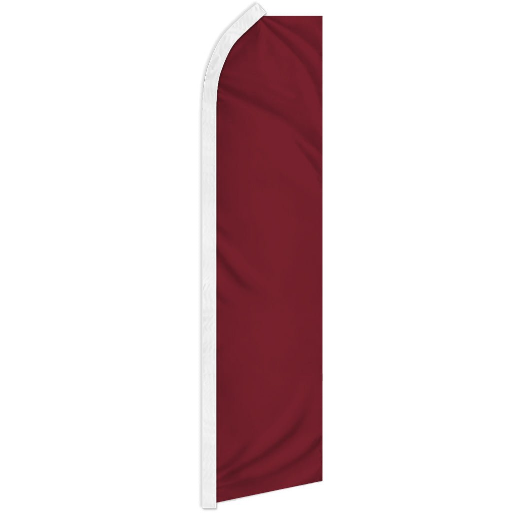 Burgundy Solid Color Super Flag - Flags Importer