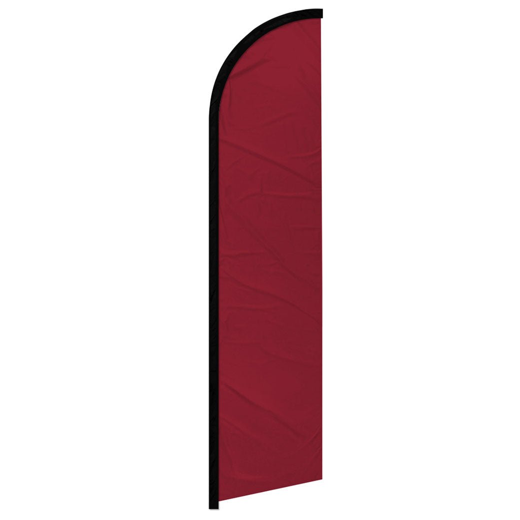 Burgundy Solid Color Windless Banner Flag - Flags Importer