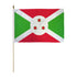 Burundi 12x18in Stick Flag - Flags Importer