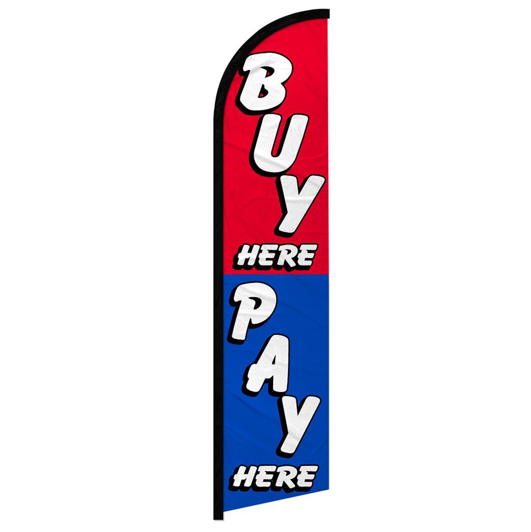 Buy Here Pay Here Windless Banner Flag - Flags Importer