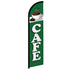 Cafe (Green) Windless Banner Flag - Flags Importer