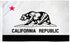 California (Black & White ) Flag 3x5ft Poly - Flags Importer