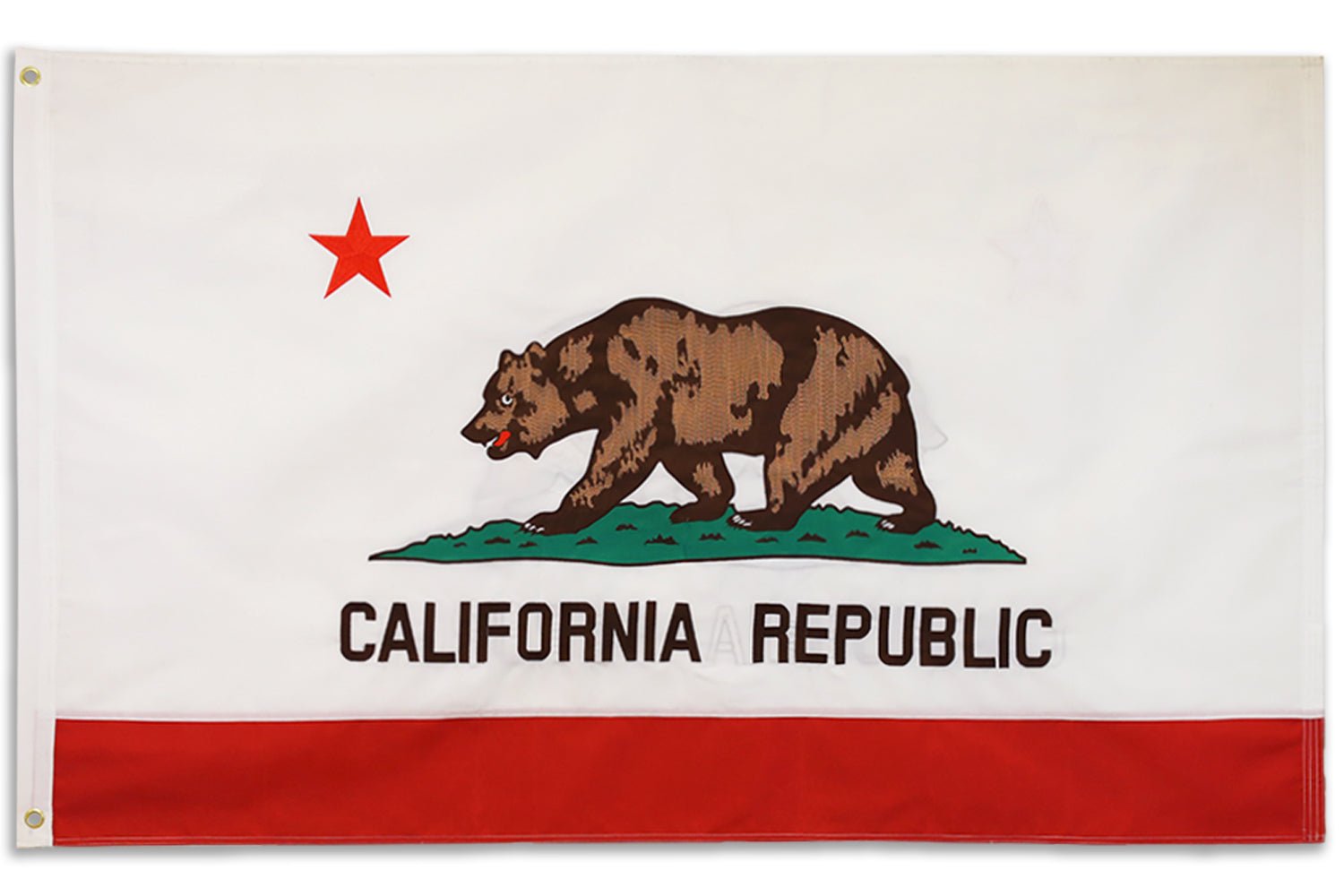 California Double - sided Embroidered Flag 3x5ft - Flags Importer