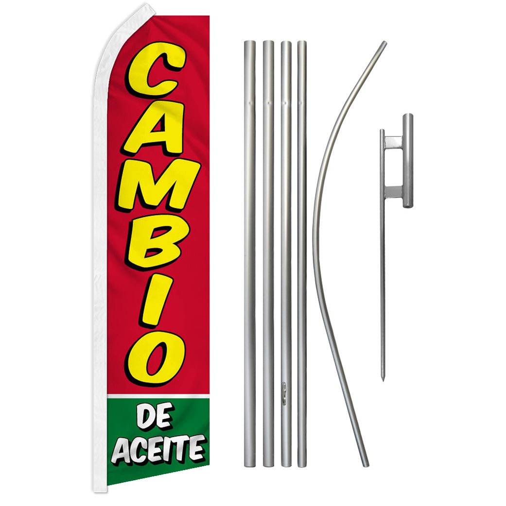 Cambio De Aceite Super Flag & Pole Kit - Flags Importer