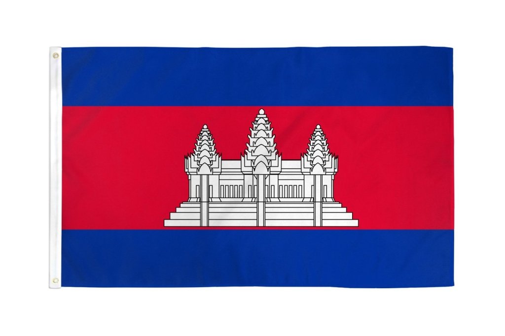 Cambodia Flag 2x3ft Poly - Flags Importer