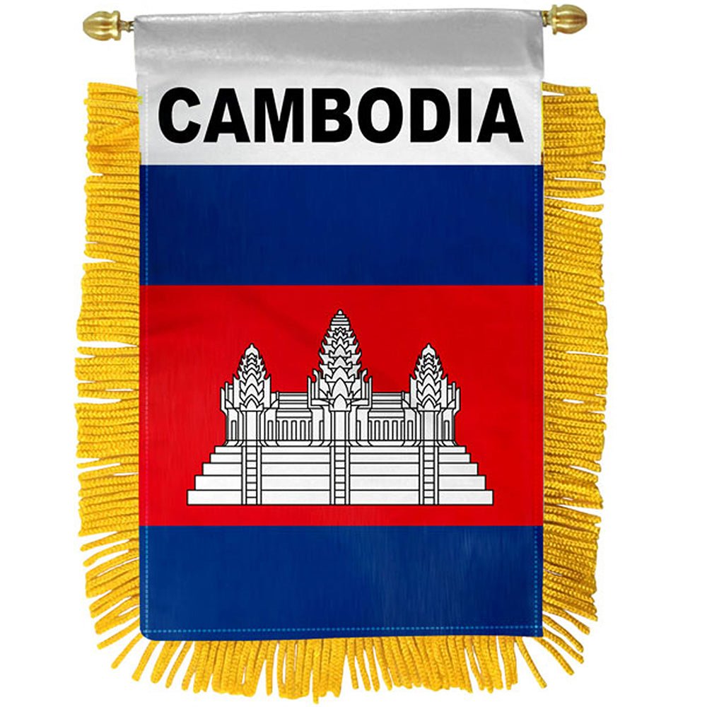 Cambodia Mini Banner - Flags Importer