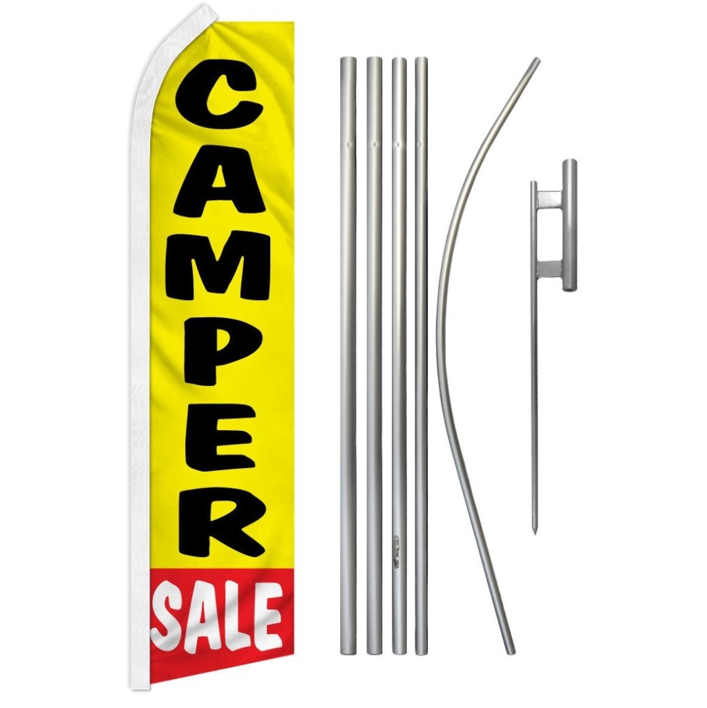 Camper Sale Super Flag & Pole Kit - Flags Importer