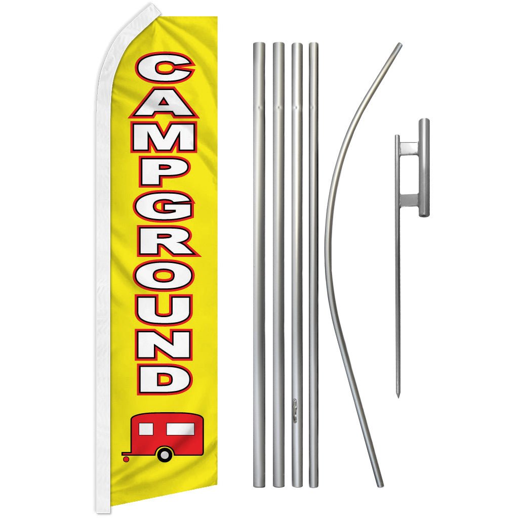 Campground Super Flag & Pole Kit - Flags Importer