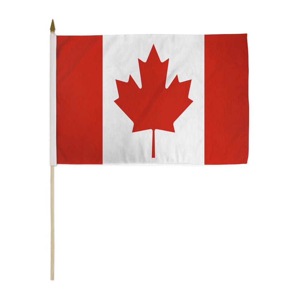 Canada 12x18in Stick Flag - Flags Importer