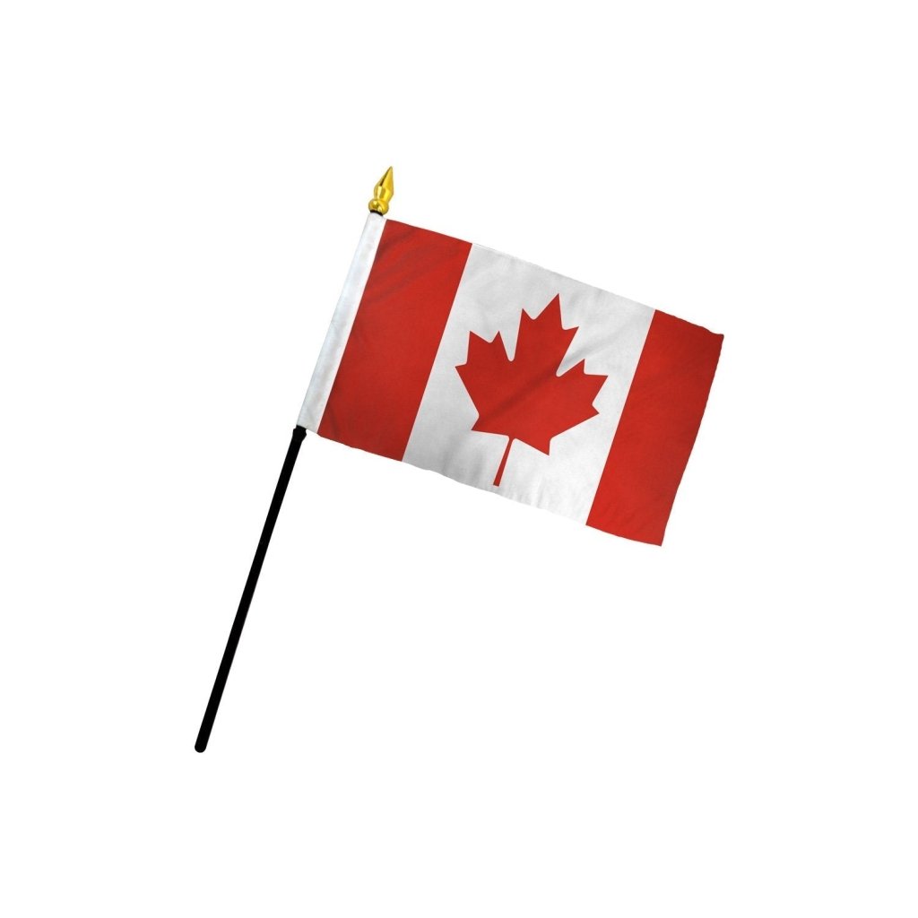 Canada 4x6in Stick Flag - Flags Importer