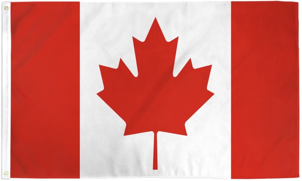 Canada Flag 3x5ft Poly - Flags Importer