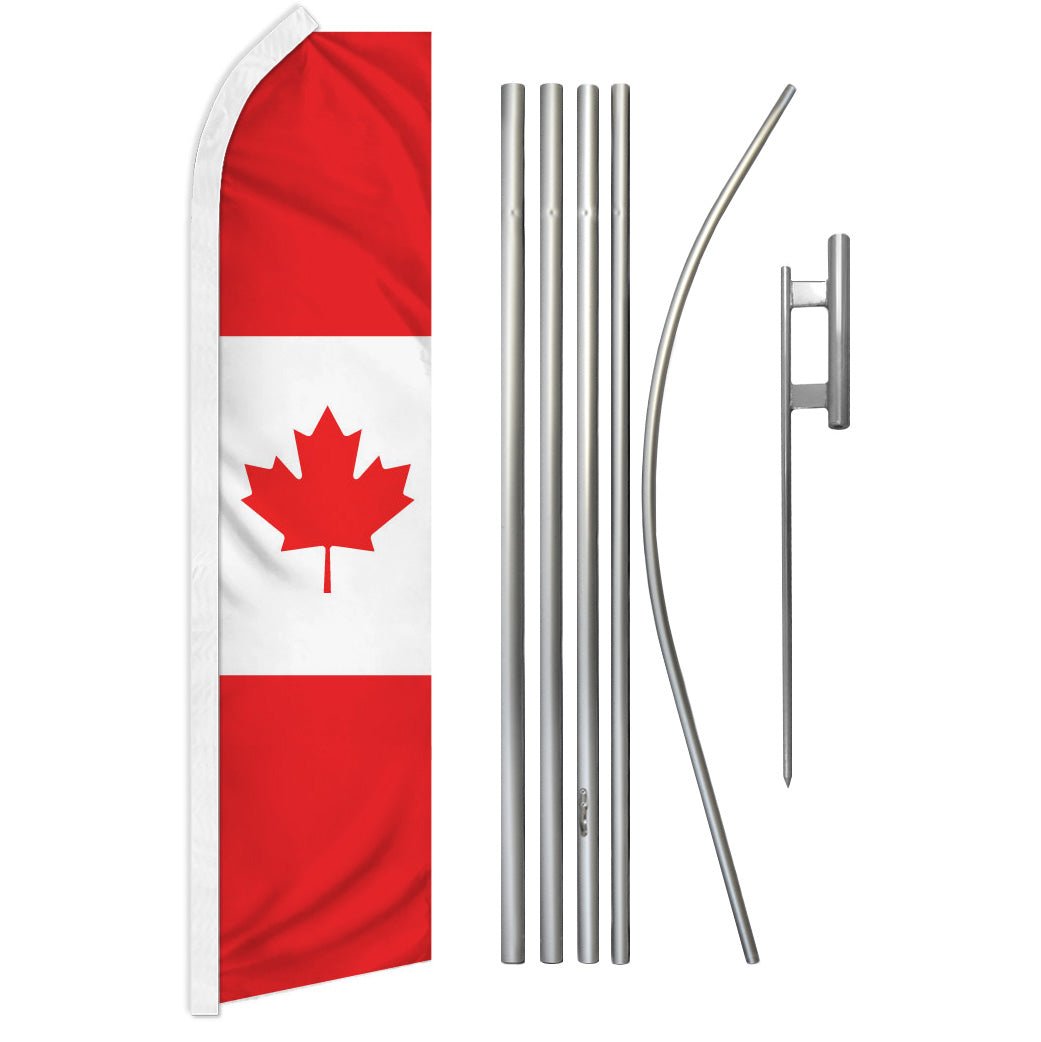 Canada Super Flag & Pole Kit - Flags Importer