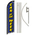 Car of the Week (Blue) Windless Banner Flag & Pole Kit - Flags Importer