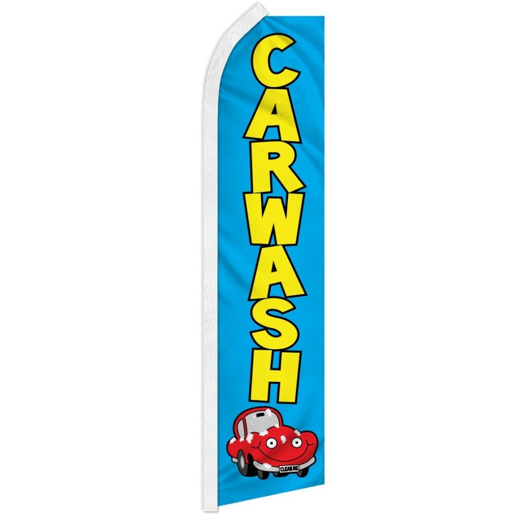 Car Wash (Blue) Super Flag - Flags Importer