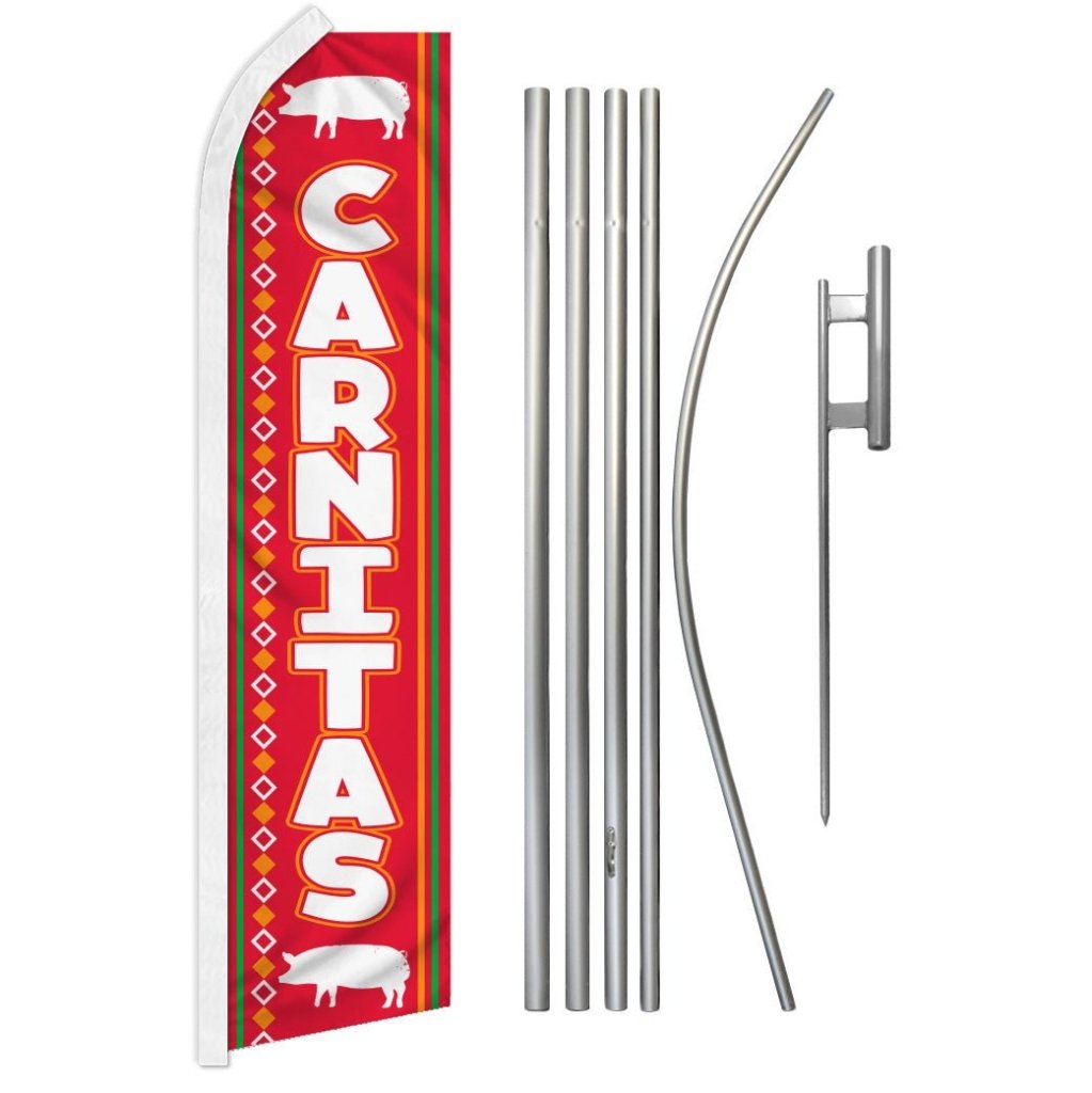 Carnitas Super Flag & Pole Kit - Flags Importer