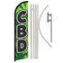 C.B.D. Windless Banner Flag & Pole Kit - Flags Importer