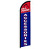 Cell Phone Accessories (Red & Blue) Windless Banner Flag - Flags Importer