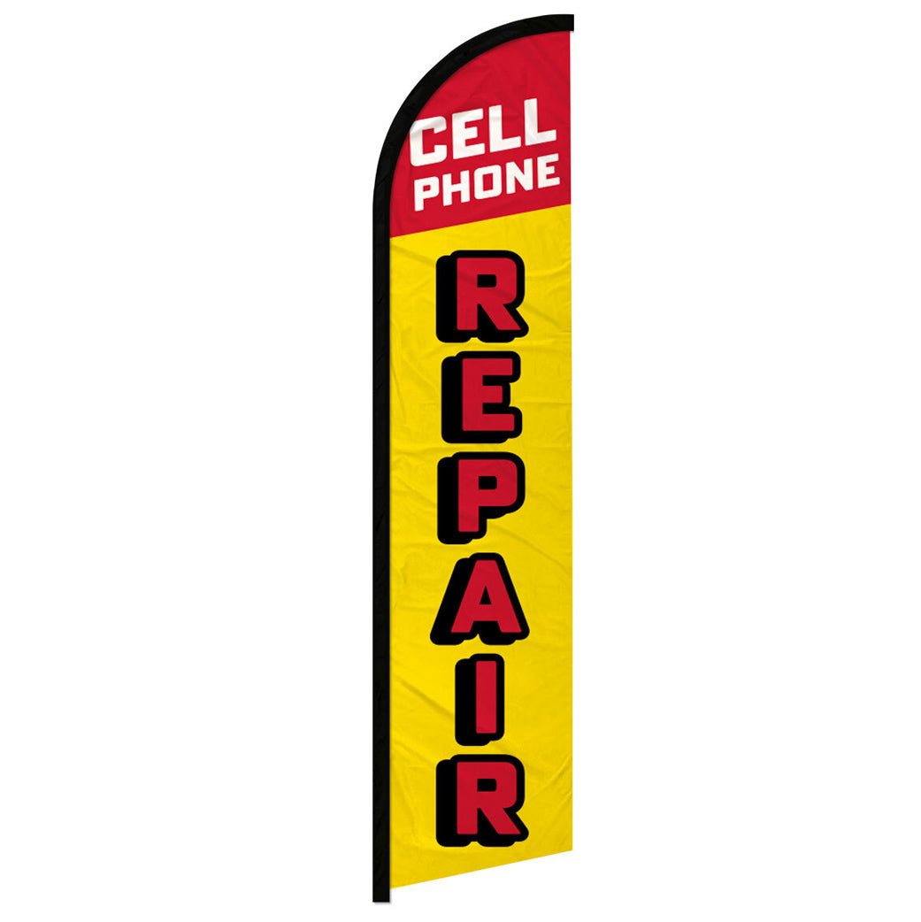 Cell Phone Repair (Letters) Windless Banner Flag - Flags Importer