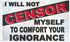 Censor (White) Flag 3x5ft Poly - Flags Importer