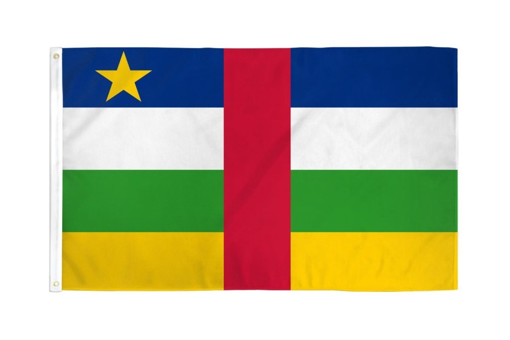 Central African Republic Flag 3x5ft Poly - Flags Importer