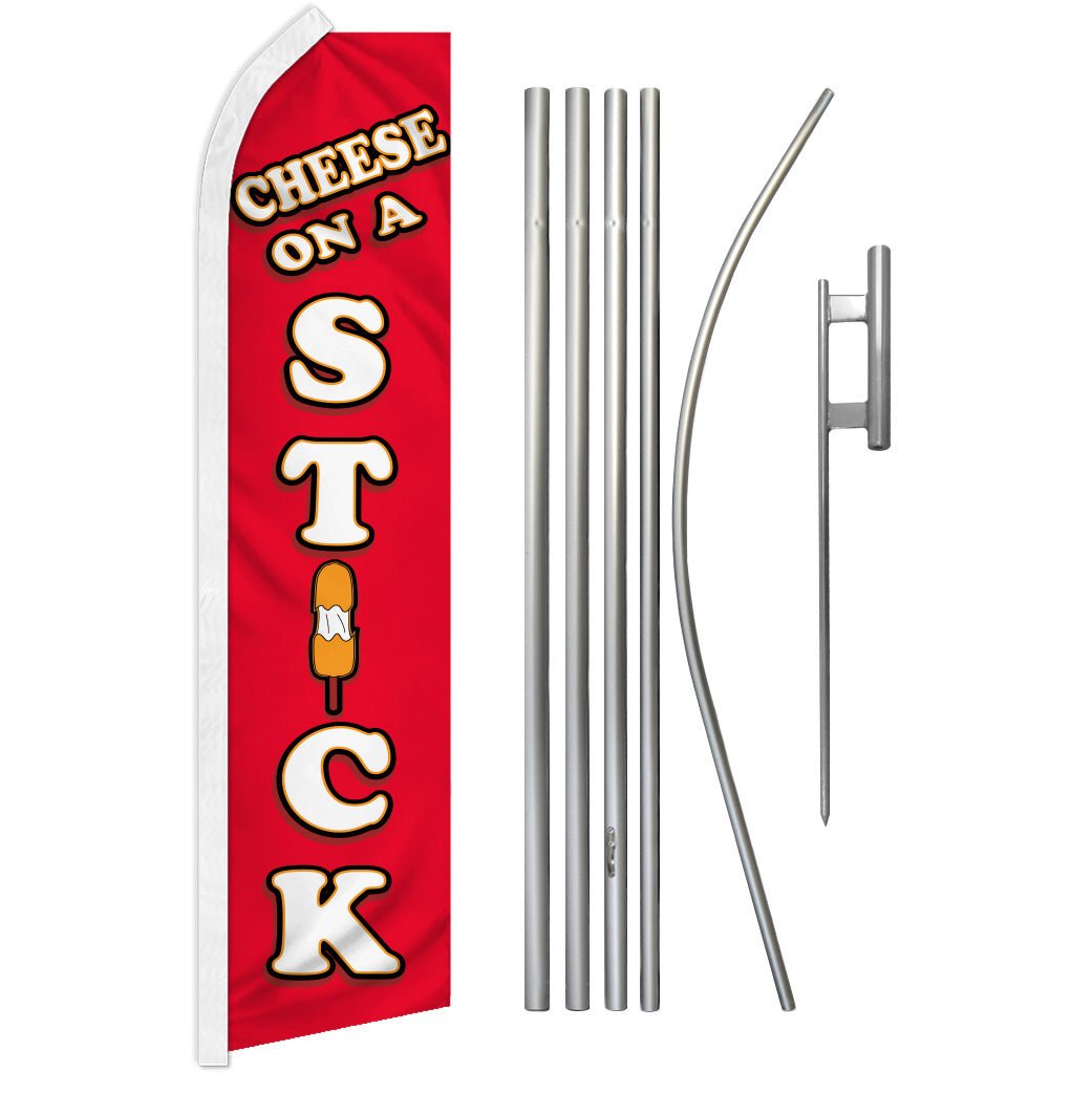 Cheese on a Stick Super Flag & Pole Kit - Flags Importer