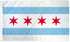 Chicago City Flag 3x5ft Poly - Flags Importer