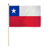 Chile 12x18in Stick Flag - Flags Importer