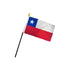 Chile 4x6in Stick Flag - Flags Importer