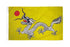 Chinese Dragon (Yellow) Flag 3x5ft Poly - Flags Importer