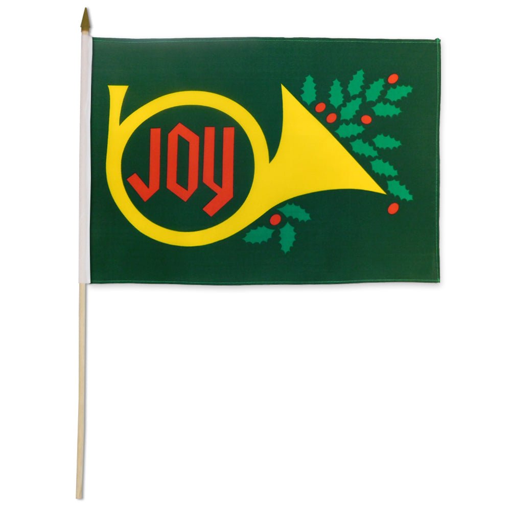 Christmas Joy 12x18in Stick Flag - Flags Importer