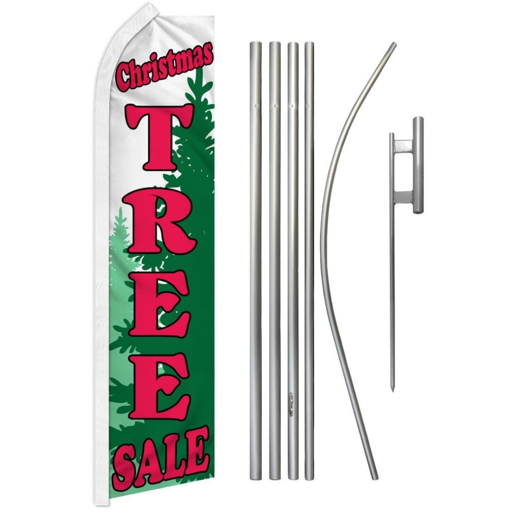 Christmas Tree Sale Super Flag & Pole Kit - Flags Importer